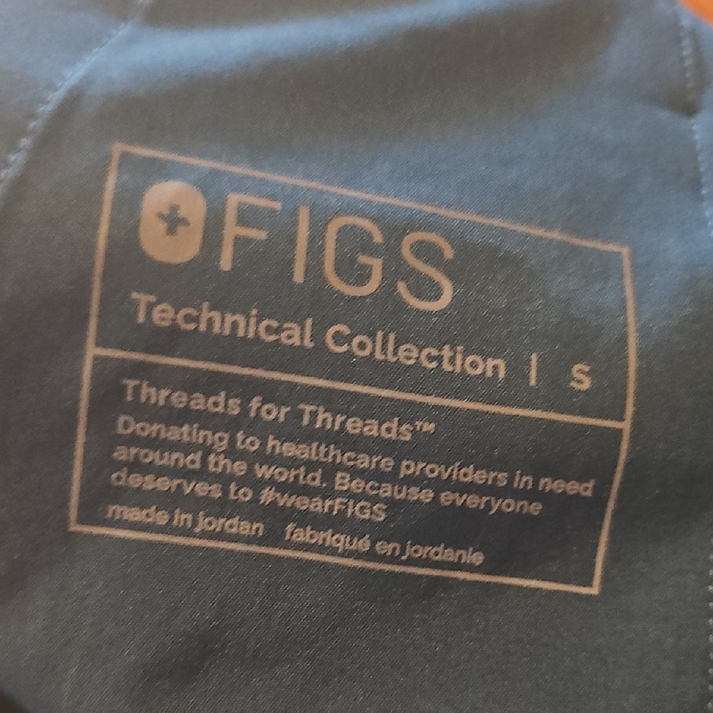 Figs Carribean Blue Uman High Waisted Jogger Scrubs. size small- regular. - Picture 4 of 6